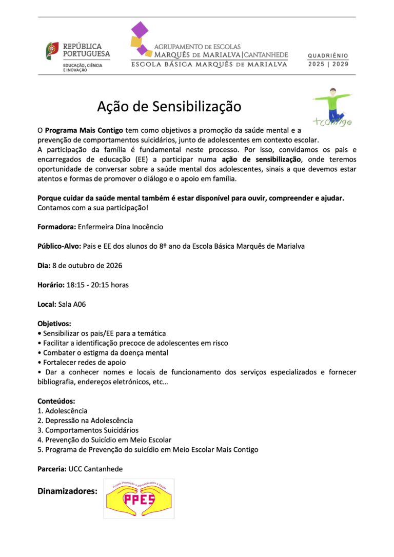 Cartaz Ação Mais Contigo - EE out 2026