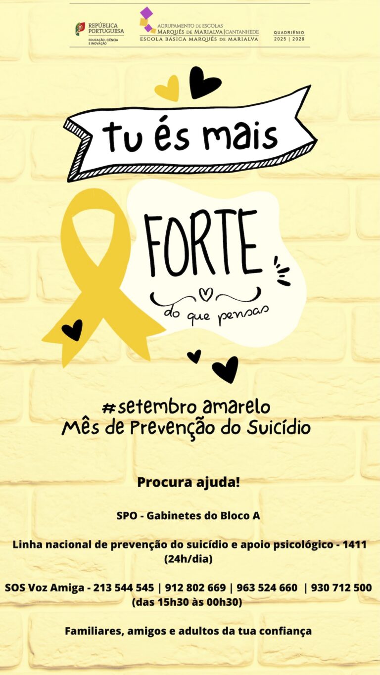 Cartaz setembro amarelo